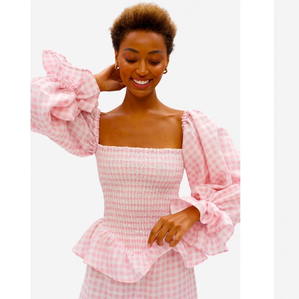 Daily Sleeper Atlanta Lounge Suit in Pink Vichy